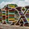 Colorful ATX sculpture in public outdoor space